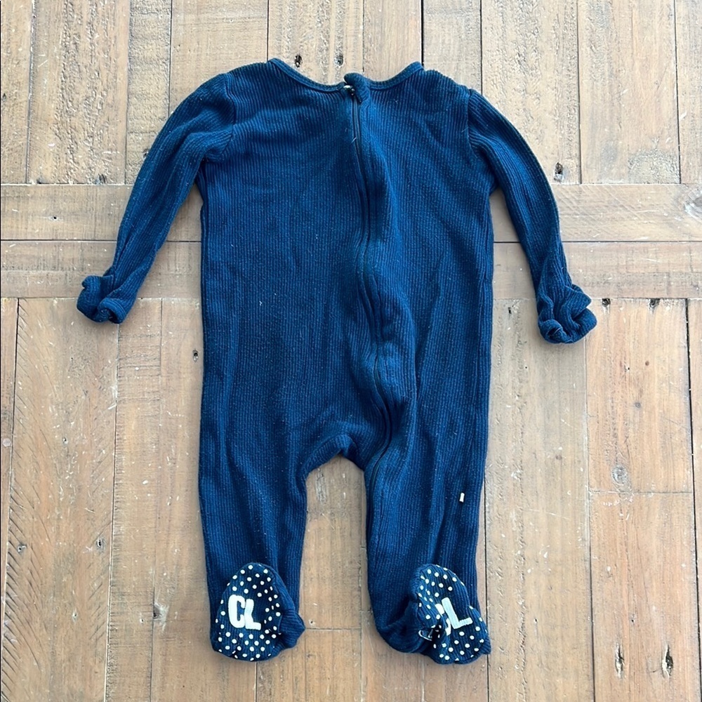 Caden lane deep teal waffled bamboo sleeper